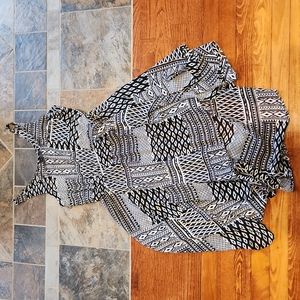 Sheer Boho Pattern Dress Shell Size Medium